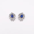 Royal Tanzanite Diamond Earrings