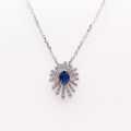 Royal Tanzanite Diamond Pendant