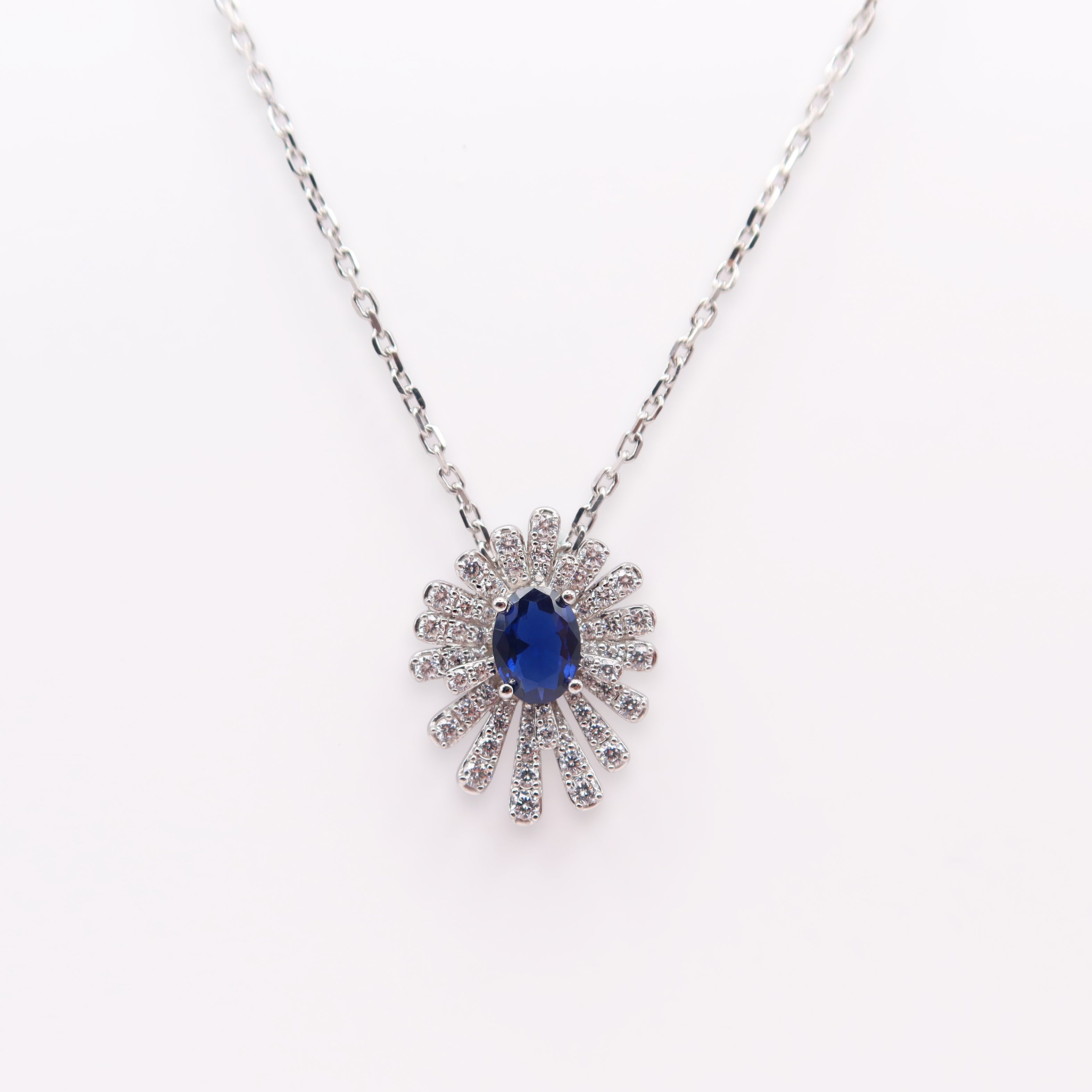 Royal Tanzanite Diamond Pendant