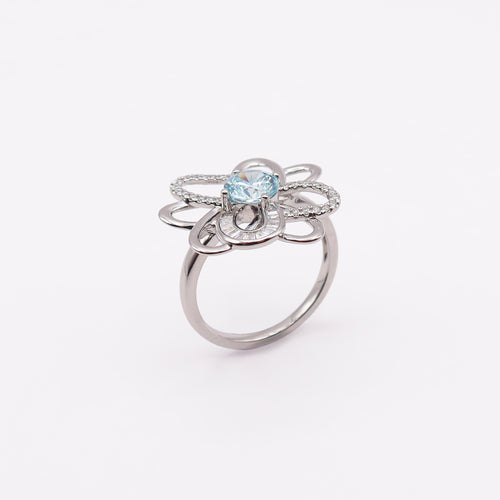 Azure Fleur Ring