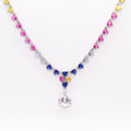 Arabella Sapphire & Morganite Necklace