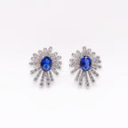 Royal Tanzanite Diamond Earrings