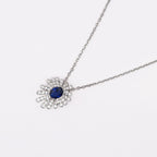 Royal Tanzanite Diamond Pendant