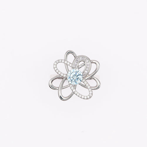 Azure Fleur Ring