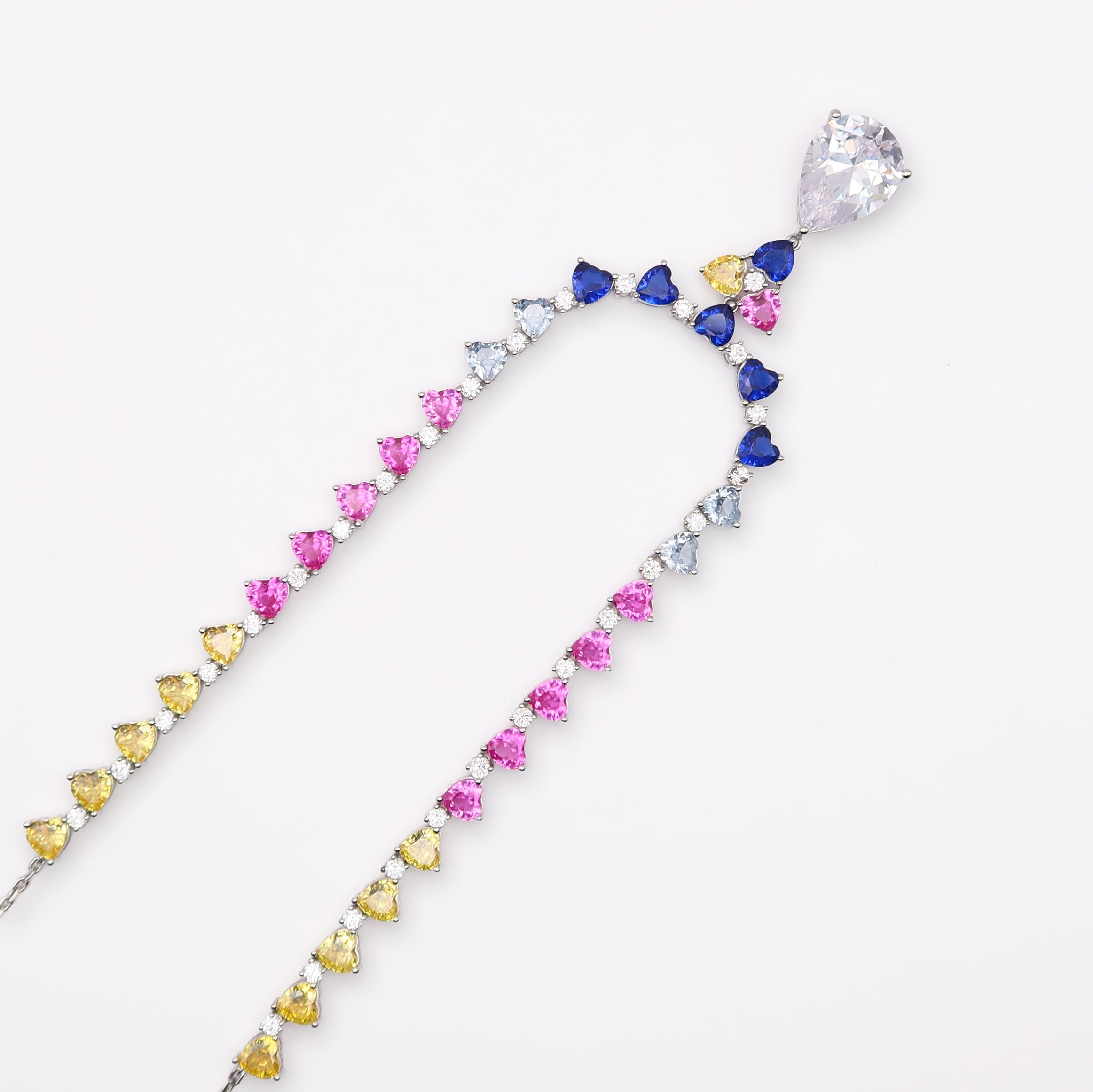 Arabella Sapphire & Morganite Necklace