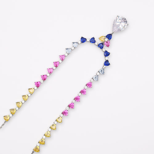 Arabella Sapphire & Morganite Necklace