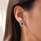 Royal Tanzanite Diamond Earrings