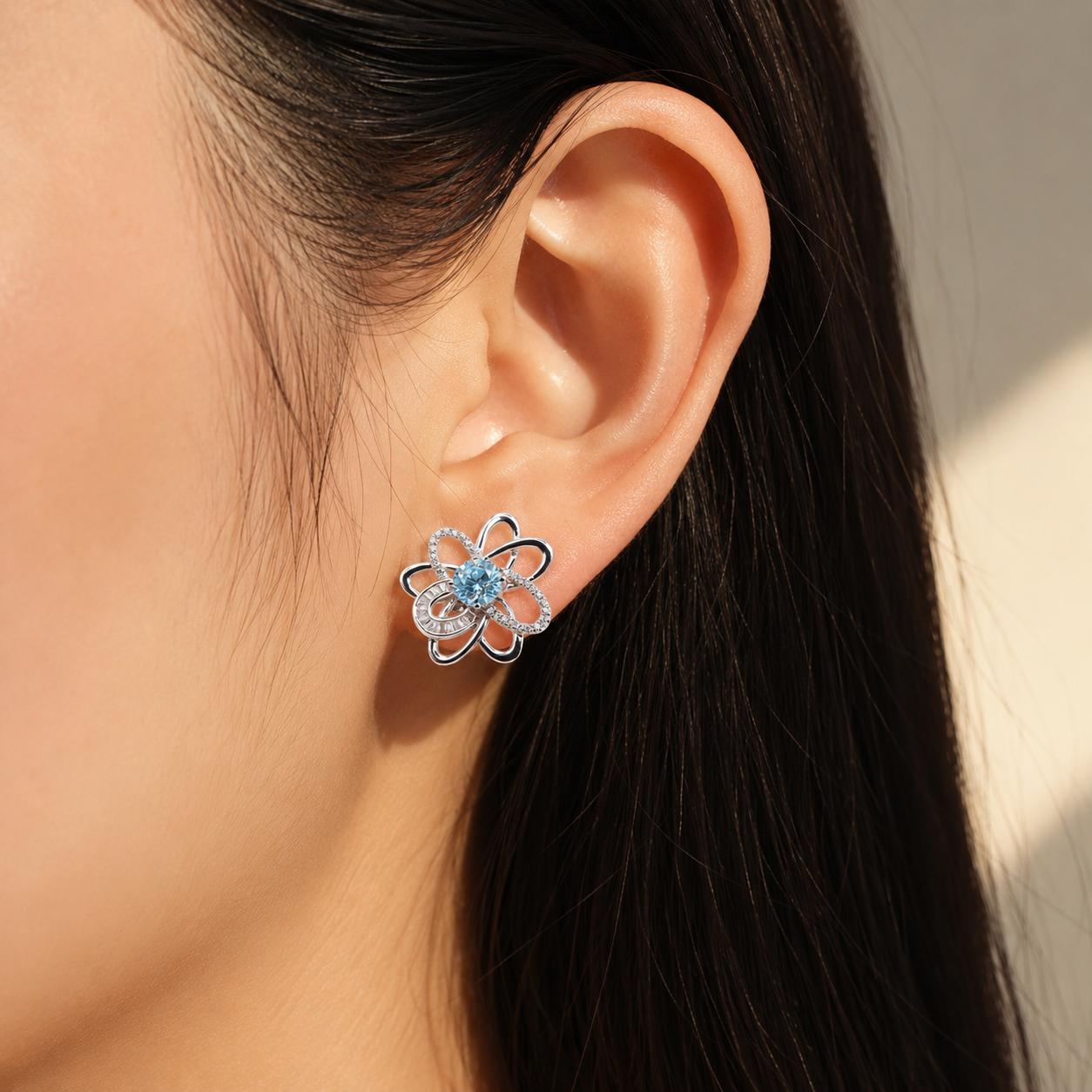 Azure Fleur Earrings