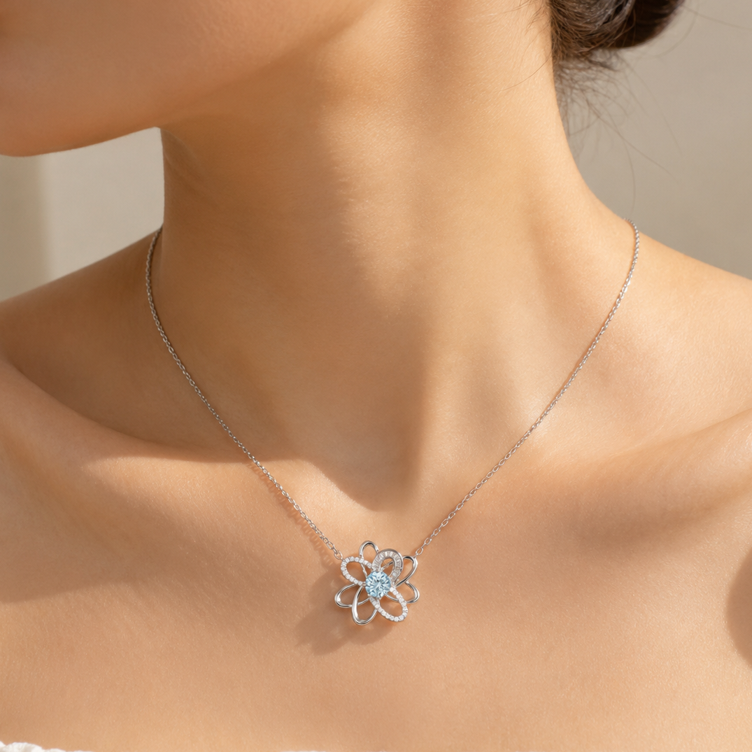 Azure Fleur Pendant