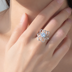 Azure Fleur Ring
