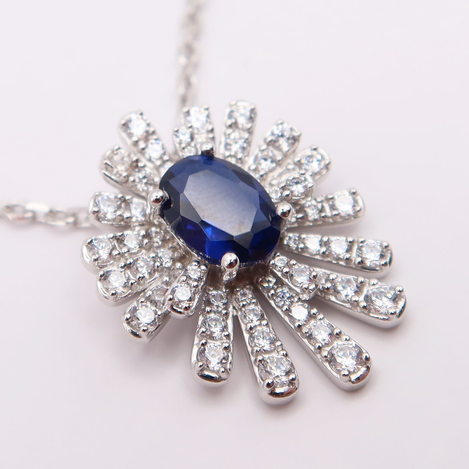 Royal Tanzanite Diamond Pendant