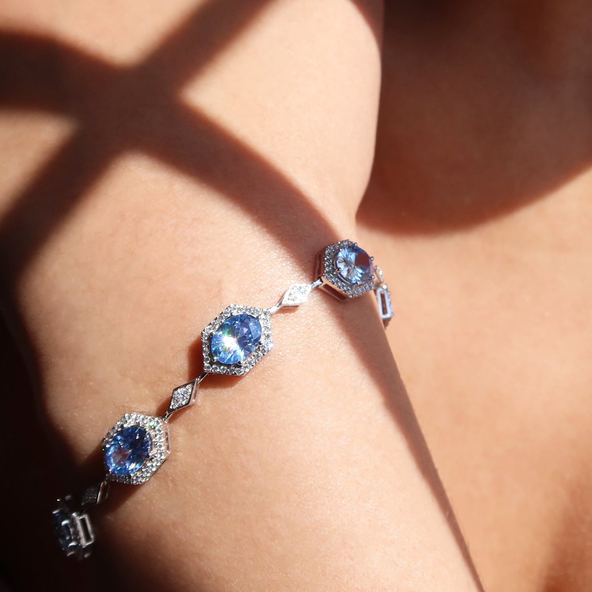 Windsor Tanzanite & Diamond Bracelet