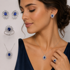 Royal Tanzanite Diamond Earrings